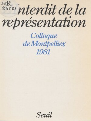 cover image of L'Interdit de la représentation